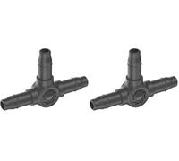 Gardena Micro-Drip-System Raccordo a T 4,6 mm (3/16 pollici): per diramare tubi di derivazione e gocciolamento, installazione senza nodi con la tecnica di collegamento Easy & Flexible (13211-20)