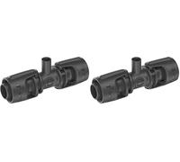 Gardena Micro-Drip-System Raccordo a T per microspruzzi: per collegare tubi da 13 mm e microspruzzo, irrigazione piante automatica, tecnica di collegamento Quick & Easy, riutilizzabile (13206-20)