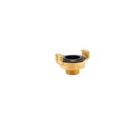 Gardena Pezzo filettato in ottone a innesto rapido con filettatura esterna: raccordo per tubo flessibile con filettatura 21 mm (G 1/2 pollice) ad es. Per pompe con filettatura interna (7112-20)