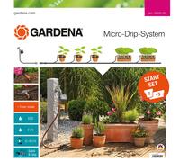 Gardena Start Set per Vasi M Automatic: Il Pratico Start Set Sistema Micro-Drip con Computer per Irrigazione per 7 Vasi e 3 Fioriere (13002-20)