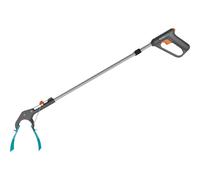 Gardena Grabber 4 in 1: pinza ergonomica, attrezzo da giardino multifunzione per afferrare, infilzare, rastrellare e raschiare i rifiuti in giardino (11700-20)