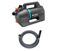 Gardena Pompa da Giardino 5000 Silent con Set Aspirazione Pompe: 26% di portata in più a parità di consumo energetico rispetto al modello precedente*, Funzionamento silenzioso (9082-20)