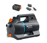 Gardena Pompa da Giardino a Batteria 3000 Silent 18V P4A Set pronto all'uso Pompe: Pompa ad alte prestazioni alimentata a batteria, Potenza regolabile in continuo, Funzionamento silenzioso (14610-20)