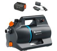 Gardena Pompa da Giardino a Batteria 3000 Silent 18V P4A Set pronto all'uso Pompe: Pompa ad alte prestazioni alimentata a batteria, Potenza regolabile in continuo, Funzionamento silenzioso (14610-20)