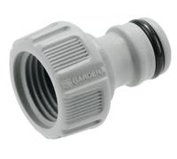Gardena Presa per Rubinetti 21 Mm (G 1/2 Pollici): Adattatore per Il Collegamento di Un Tubo Flessibile, Tecnologia Antisplash, Resistente al Gelo, Original System (18220-20)