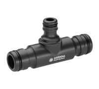 Gardena Raccordo a T Profi-System: Pezzo di raccordo da Profi-System all'originale System, per una portata d'acqua maggiore (2835-20)