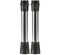 GARDENA Prolunga per tubo telescopico: tubo di prolunga per pompe per cisterna, 21 cm, ideale per serbatoi d’acqua più lunghi, filetto 33,3 mm (G1") / 33,3 mm (G1") (1420-20) (Confezione da 2)