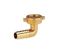 Gardena Raccordo a gomito in ottone: gomito in ottone con filetto 26,5 mm (G 3/4 pollice), per tubo da 13 mm (1/2 pollice), per un facile cambio di direzione (7286-20)