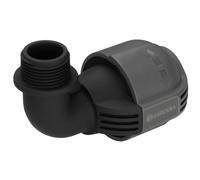Gardena Raccordo a L con filetto esterno per sistema pop-up: Per collegamento di irrigatore pop-up all'estremità del tubo, 25 mm x 3/4 pollice (2781-20)