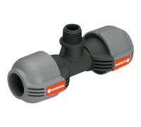 GARDENA Raccordo a T - 25 mm x Attacco Filettato Maschio da 1/2" - 1 pz.