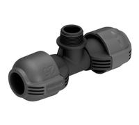 Gardena Raccordo a T per sistema pop-up per filetto esterno: Raccordo per collegamento con l'irrigatore pop-up a turbina, 25 mm 3/4 pollice (2787-20)