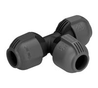 Gardena Raccordo a T per sistema pop-up: Raccordo per diramazione del tubo di linea, 25 mm, Quick&Easy, compatibile con tubi 25 mm (2771-20)