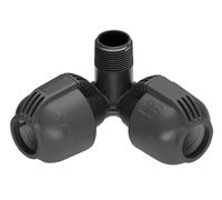 GARDENA Raccordo a L per Angoli - 25 mm x Attacco Filettato Maschio da 3/4" - 1 pz.