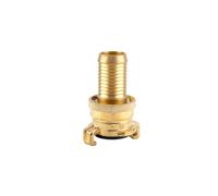 Gardena Raccordo di aspirazione e alta pressione in ottone per tubi da 25 mm (1 pollice): giunto per tubi e linee di aspirazione, fino a 40 bar, affidabile (7121-20)