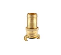 Gardena Raccordo aspirazione e alta pressione in ottone per 32 mm (1 1/4 pollice) - Tubi flessibili: giunto per tubi flessibili e linee di aspirazione, fino a 40 bar, sicuro per la soluzione (7122-20)