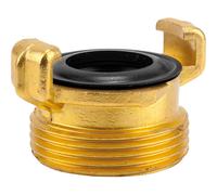 Gardena Raccordo filettato in ottone a innesto rapido con filettatura esterna: raccordo per tubo flessibile, 42 mm (G 1 1/4 pollice) - filettatura ad es. Per pompe con filettatura interna (7116-20)