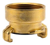 Gardena Pezzo filettato in ottone a innesto rapido con filettatura interna: raccordo per tubo flessibile, 42 mm (G 1 1/4 pollice) - filettatura interna per rubinetti con filettatura esterna (7110-20)