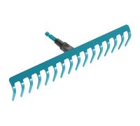 Gardena Rastrello combisystem: Rastrello a 16 denti, accessorio per la raccolta, il diserbo e la lavorazione del terreno, larghezza 41 cm (3179-20)