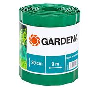 Gardena Recinzione per prato altezza 20 cm: Delimitazione per il prato, idonea anche per aiuole, 9 m, plastica di alta qualità, verde (540-20)