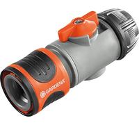 Gardena Regolatore acquastop: Raccordo per tubo con acquastop per tubi da 13 mm (1/2 pollice) e da 15 mm (5/8 pollice) (942-50)