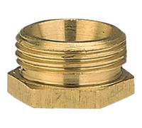 Gardena Riduttore in ottone: connettore in ottone per collegamento a tubo con innesto rapido, 33,3 mm (G 1 pollice) - AG / 26,5 mm (G 3/4 pollice) - IG (7271-20)