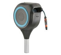 Gardena RollUp M 18614-20 avvolgitubo automatico da giardino su picchetto, 20 m turchese