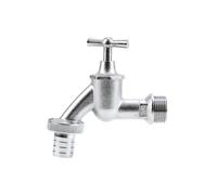 Gardena Rubinetto con collegamento a vite per tubo: gru idraulica cromata per interno ed esterno, filetto 26,5 mm (G 3/4 pollice), per tubo 19 mm (3/4 pollice) (7331-20)