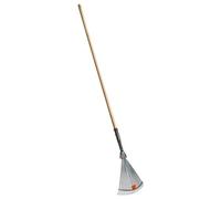 Gardena Scopa foglie regolabile 30-50 cm con manico legno (178cm) PURELINE
