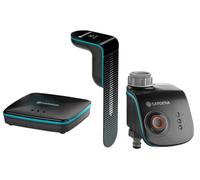 Gardena Set di Controllo Intelligente del sensore: Sistema di irrigazione Intelligente per più di 6 Aree, tra Cui Controllo Intelligente dell'Acqua/sensore Intelligente/Gateway Intelligente