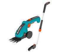 Gardena Set Forbici per Erba Comfortcut Li: Set Forbici per Erba a Batteria, Manico Telescopico, per Tagliare i Bordi del Prato Comodamente (9858-20)
