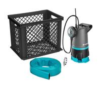 Gardena Set Pompa Immersione 20000 Basic Pompe: Set di protezione contro gli allagamenti, Portata elevata, Pompa combinata per acque chiare e sporche, Attivazione automatica (9019-47 9019-28)