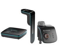 GARDENA Set smart Sensor Control: controllo intelligente dell’irrigazione per più di 6 aree, incl. Water Control/smart Sensor/smart Gateway, controllabile tramite smart App (19202-20)