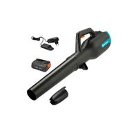 Gardena Soffiatore A Batteria PowerJet 18V P4A Set Pronto All’Uso: Rimozione delle foglie, Velocità regolabile, Elevato flusso d'aria, Leggero, Senza fili (14890-20)