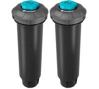 Gardena Sprinklersystem Irrigatore Pop-up SD30: sistema di irrigazione pop-up per prati piccoli fino a 30 m², gittata 1,5-3 m, con ugello, filetto femmina 1/2 pollici (8241-20) (Confezione da 2)