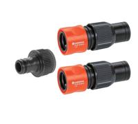 Gardena Anschlusatz: 1 Rubinetto con Adattatore, 2 Profi-System Schlauchstücke