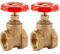 Gardena Valvola a saracinesca a manicotto con filettatura interna: bullone a saracinesca filettatura interna su entrambi i lati, filettatura 33,3 mm (G 1 pollice), pressione esercizio 12 bar (7341-20)