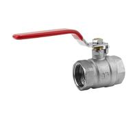 Valvola a sfera 1 argento rosso gardena 7337-20