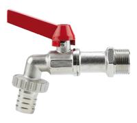 Gardena Valvola di scarico a sfera: valvola di scarico per interni ed esterni, filettatura 26,5 mm (G 3/4 pollice), per tubi flessibili da 13 mm (1/2 pollice) (7332)