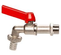 Gardena Valvola di scarico a sfera: valvola di scarico per interni ed esterni, filettatura 26,5 mm (G 3/4 pollice), per tubi flessibili da 13 mm (1/2 pollice) (7332)