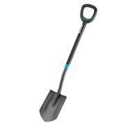 Gardena Vanga a Punta Ergoline: Vanga da Giardino in Acciaio di Alta qualità per Scavare e Smuovere, con Poggiapiedi e Manico Ergonomico (17012-20)