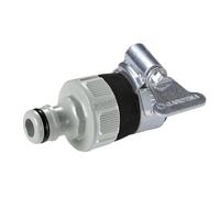 Gardena Water Thief: adattatore per rubinetto universale per collegare il tubo da giardino a un rubinetto senza filettatura con un diametro esterno di 14-17 mm, resistente alla corrosione (2908-20)