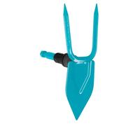 Gardena Zappa combisystem: Zappa con lama a cuore, 2 denti, larghezza di lavoro 7 cm, in acciaio di alta qualità, rivestita con Duroplast (3215-20)