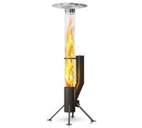 Gardenflare XXL Stufetta a Raggianti per Terrazza - tubo a pellet di oltre 2m e stufa per esterni per ristoranti ed eventi, ideale per terrazze, giardini, aree esterne premium, hotel