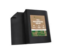 GardenGloss 20m² Telo Pacciamatura Contro Le Erbe Infestanti 50g/m² - Resistente allo Strappo e Permeabile all'Acqua - Elevata Resistenza UV - Telo Nero per Orto - (10m x 2m, Piegato)