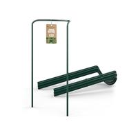 GardenGloss® Supporti per Arbusti (10 Pezzi) - Supporto per Arbusti Mezzo Rotondo - Supporto per Piante in Acciaio - Supporto per Fiori per Ortensie e Rose - Anello per Arbusti (70cm x 40cm)