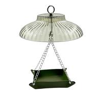 GardenHumming Feeder | ABS 33x25x15cm Squirrel Proof Hanging Bird Feeder With Rain Dome Protective Cap Outdoor Wildlife Attractor | Hummingbird Feeding Garden Patio Backyard Deck Park Viewing