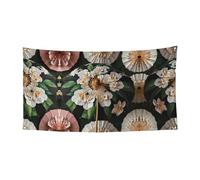 Gardenia - Bandiera da appendere con ombrello, 177,8 x 88,9 cm, per feste natalizie, 180 x 90 cm