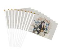 Gardenia - Bandiera portatile con stampa di fiori e uccelli, versatile, per feste, parate, decorazioni per vacanze