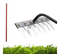 Gardenia Iron Weeding Rake, Weed Spade Iron 2.0, The Heavy-Duty Iron with Handle Weed Rakes Carbon Steel for Gardening Field (10.7in)