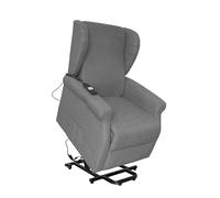 GARDENIA Poltrona Elettrica Alzapersona Relax Reclinabile in Tessuto Grigio